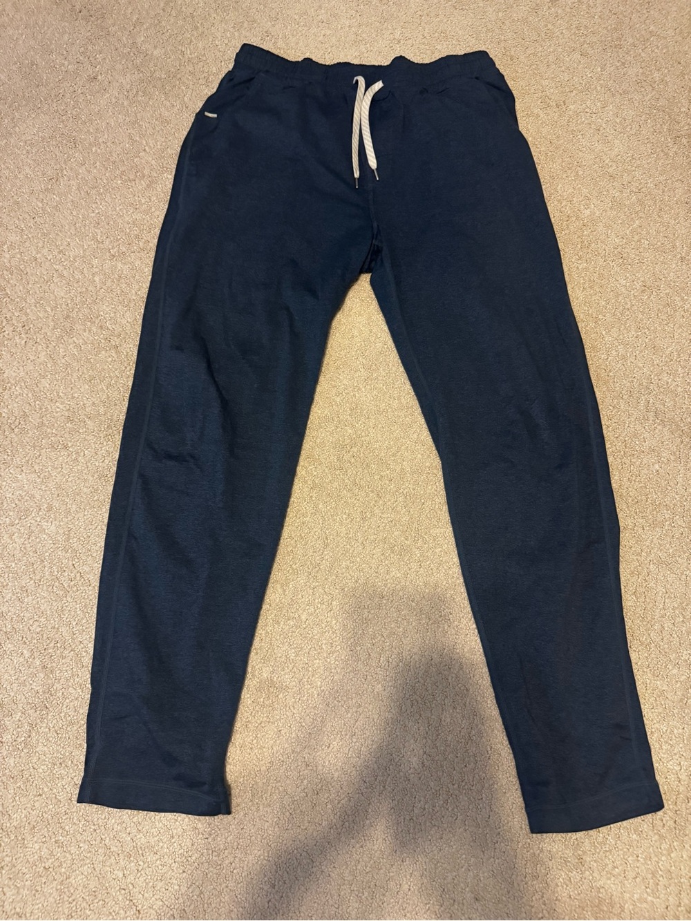 Vuori Men's Ponto Performance Dark Navy Drawstring Joggers